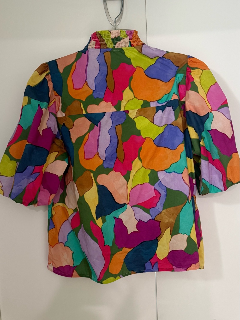 THML Alison Multicolor Puff-Sleeve Top - Picture 3 of 8
